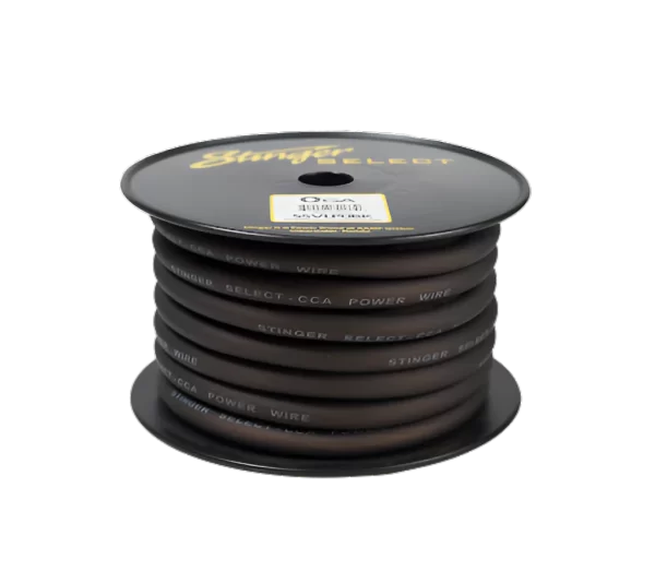 Rollo Cable Alimentación Stinger Negro