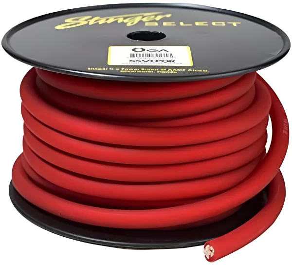Rollo Cable Alimentación Stinger Rojo