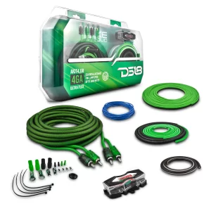 Kit de Cables para Amplificador DS18 CCA Ultra Flex Calibre 4 de 1680 Watts RMS