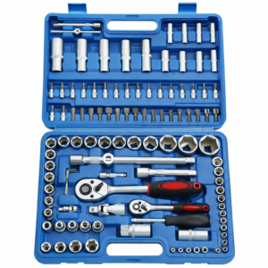 Caja de Herramientas 108 Piezas Set Dados Profesional 1/4 y 1/2 Mecánica Automotriz