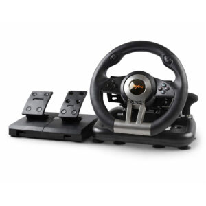 Volante Gamer con Pedales y Palanca de Cambios para PC, PS3, PS4, Xbox y Nintendo Switch